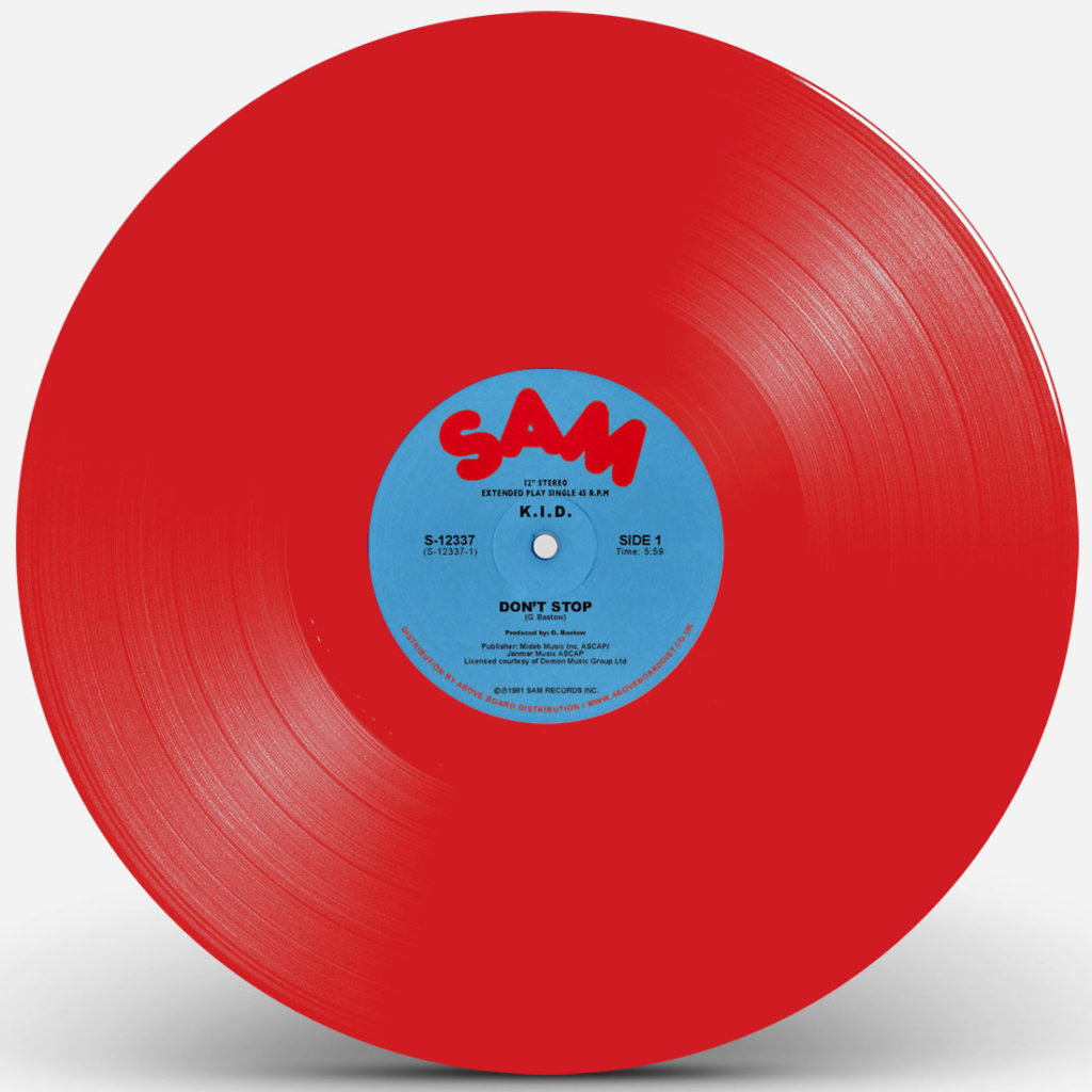 K.I.D./DON'T STOP (RED VINYL) 12"