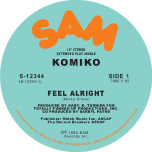 Komiko/FEEL ALRIGHT 12"