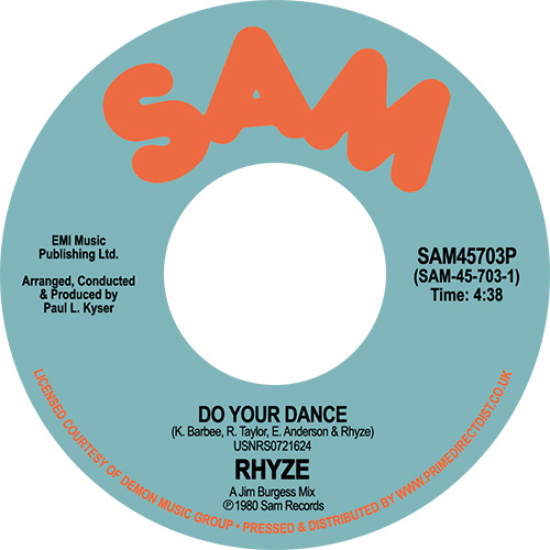 Rhyze/DO YOUR DANCE 7"