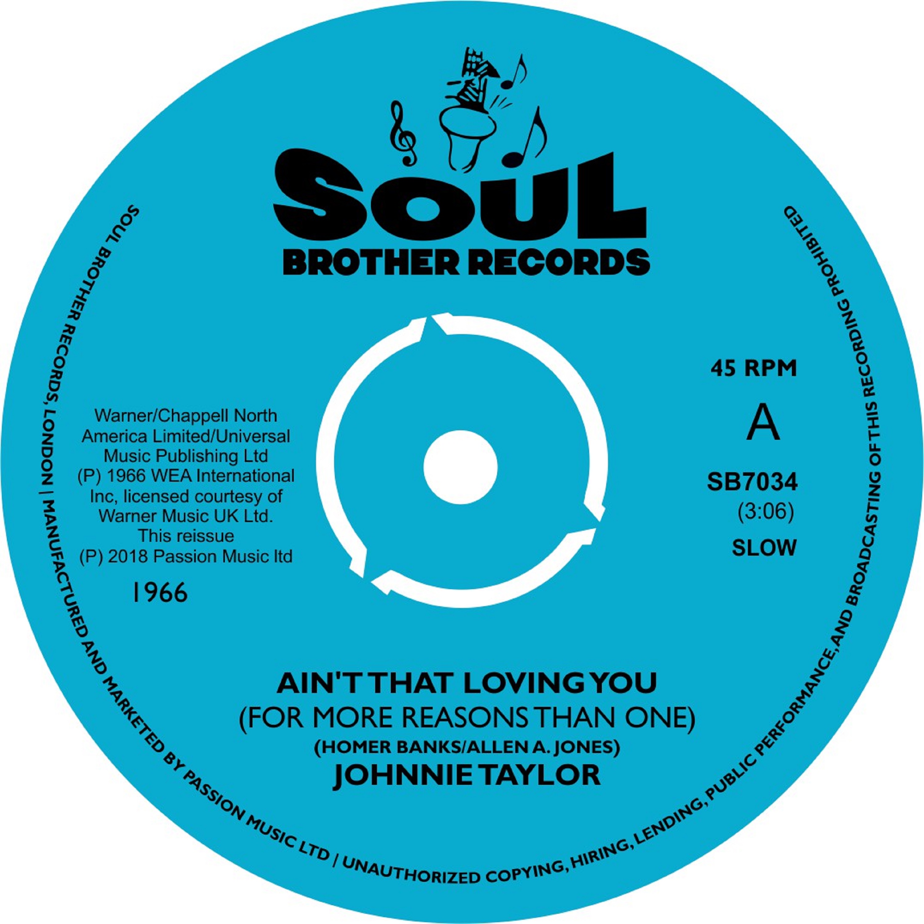 Johnnie Taylor/AIN'T THAT LOVING YOU 7"
