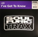 DJ B/I'VE GOT TO KNOW 12"