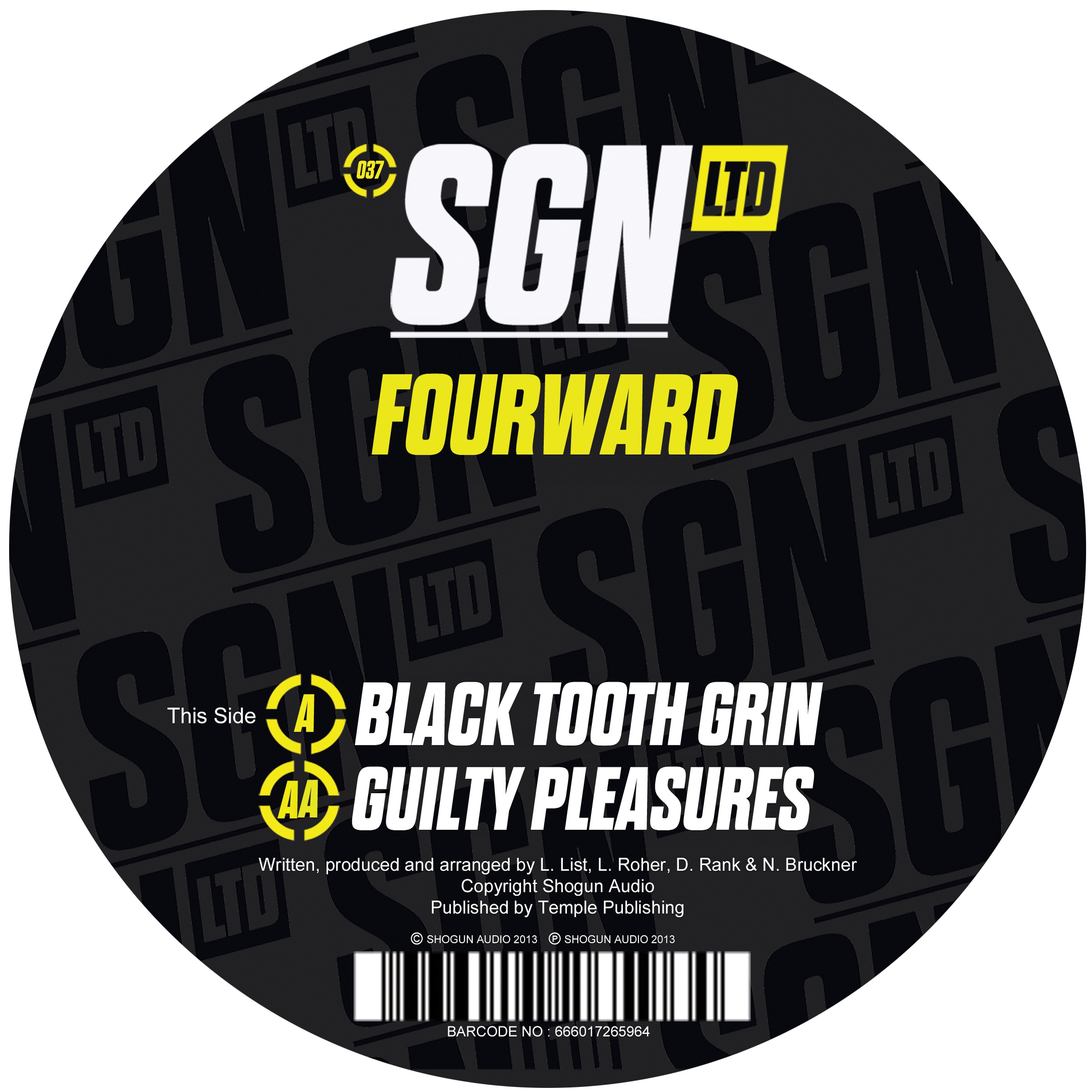 Fourward/BLACK TOOTH GRIN 12"