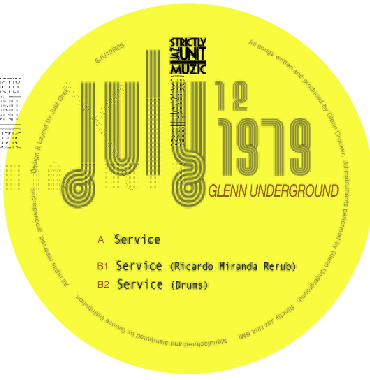 Glenn Underground/SERVICE REMIXES 12"