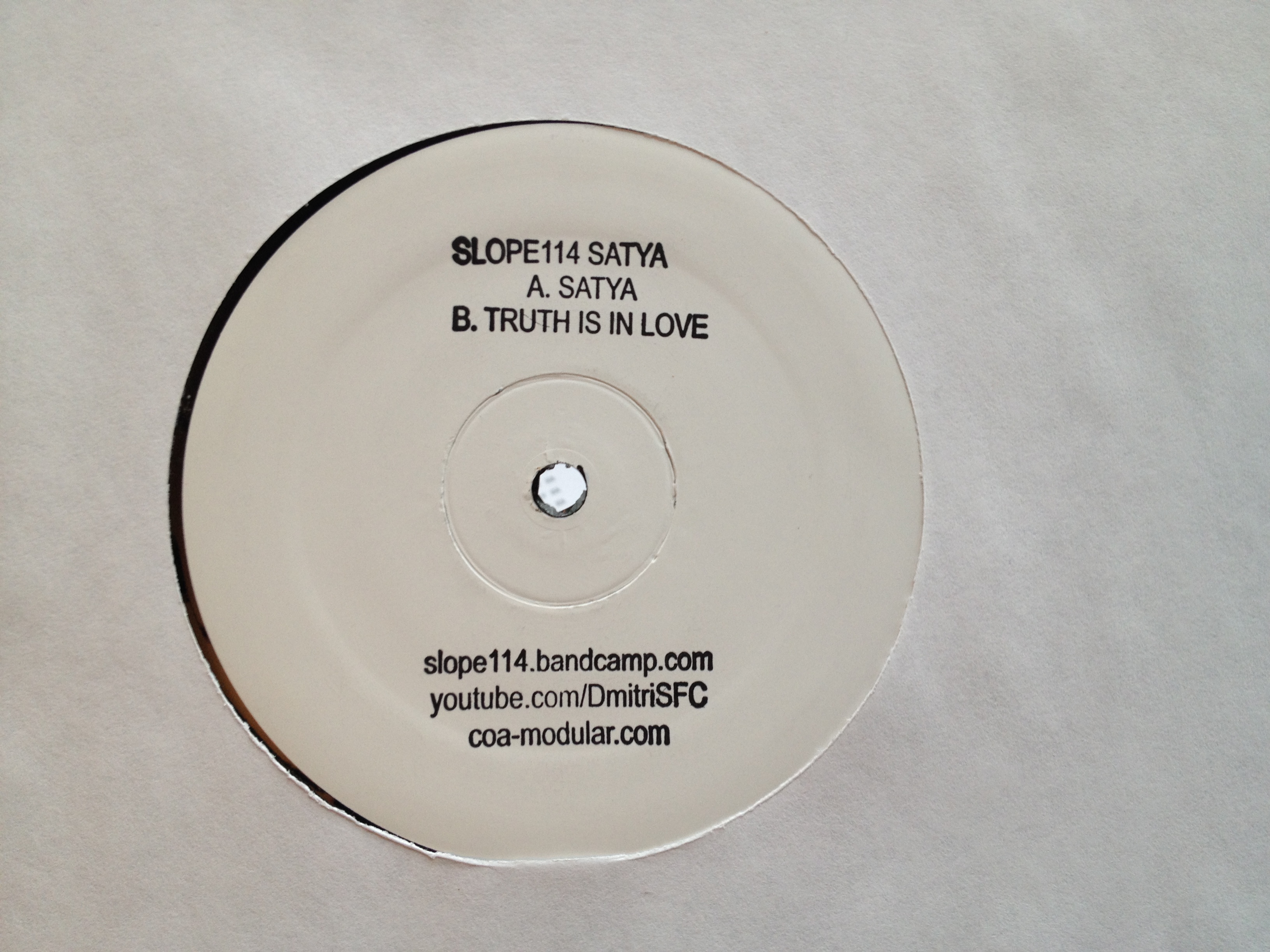 Slope 114/SATYA & TRUTH IS IN LOVE 12"