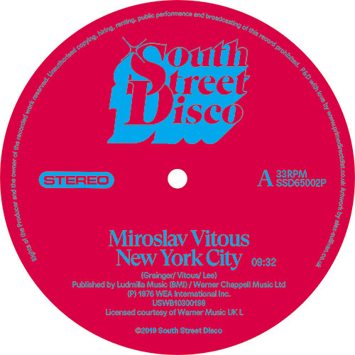 Miroslav Vitous/NEW YORK CITY 12"