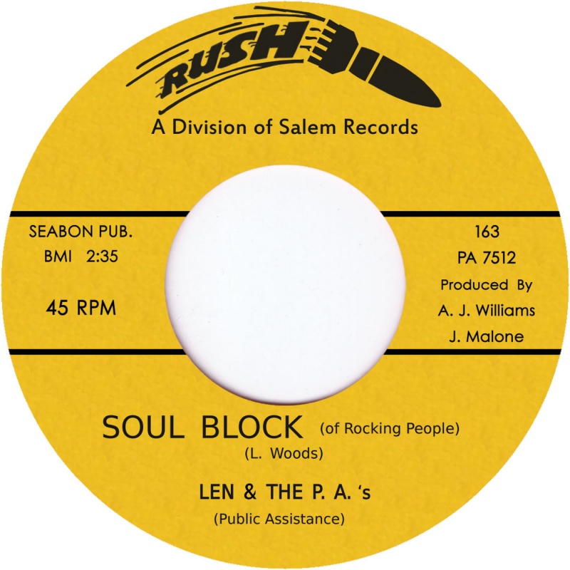 Len & The P.A.'s/SOUL BLOCK 7"