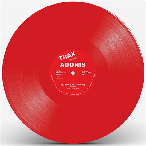 Adonis/NO WAY BACK (RED VINYL) 12"