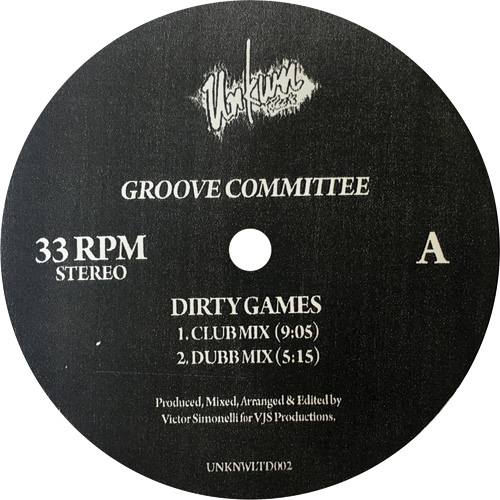 Groove Committee/DIRTY GAMES 12"