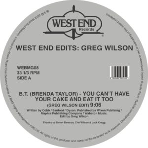 Greg Wilson/WEST END EDITS D12"