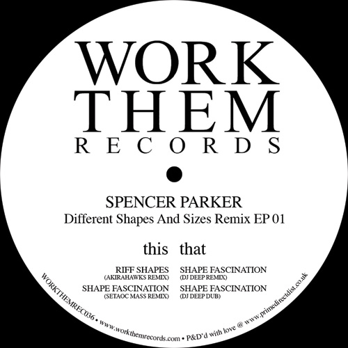 Spencer Parker/DIFFERENT.. RMX EP 01 12"