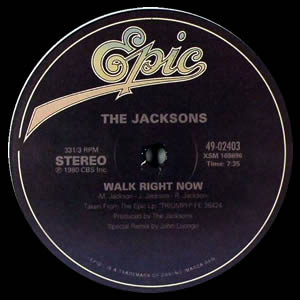 Jacksons, The/WALK RIGHT NOW REISSUE 12"