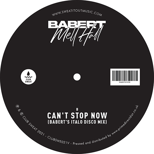 Babert & Mell Hall/CAN'T STOP NOW 12"